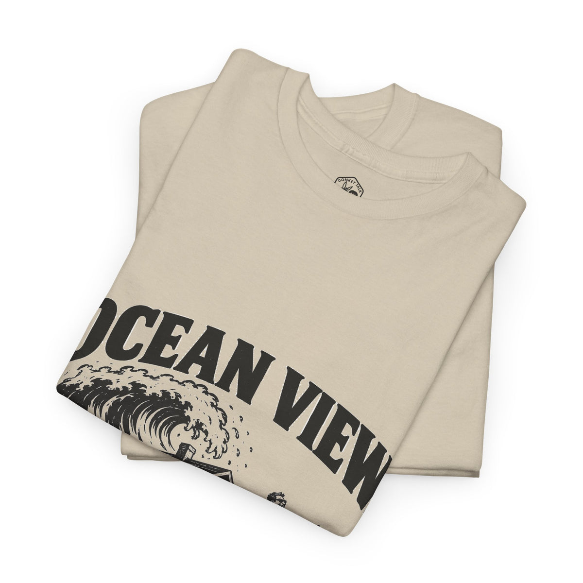 Ocean View, Sand Foundation T-Shirt | Matthew 7:26 Funny Christian Tee