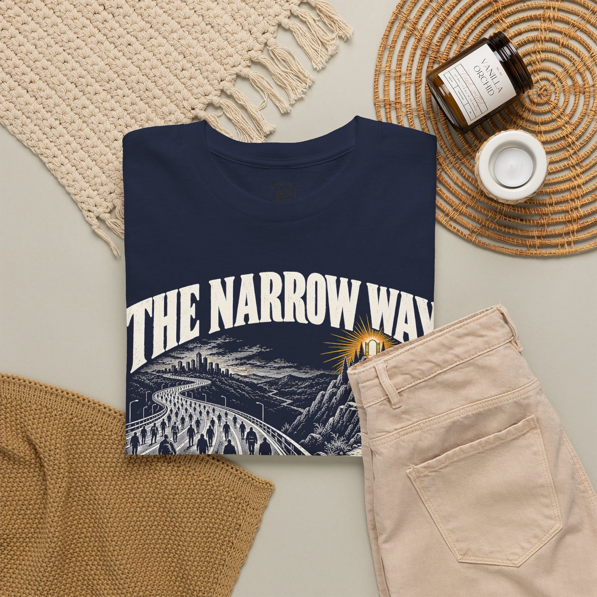 The Narrow Way Matthew 7:14 T-shirt – Donkey Talk graphic tee