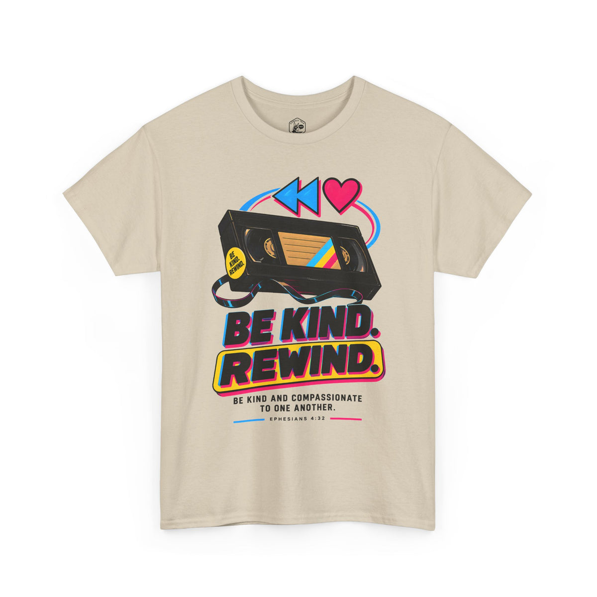 Kindness Rewind Heart T-shirt – Donkey Talk graphic tee