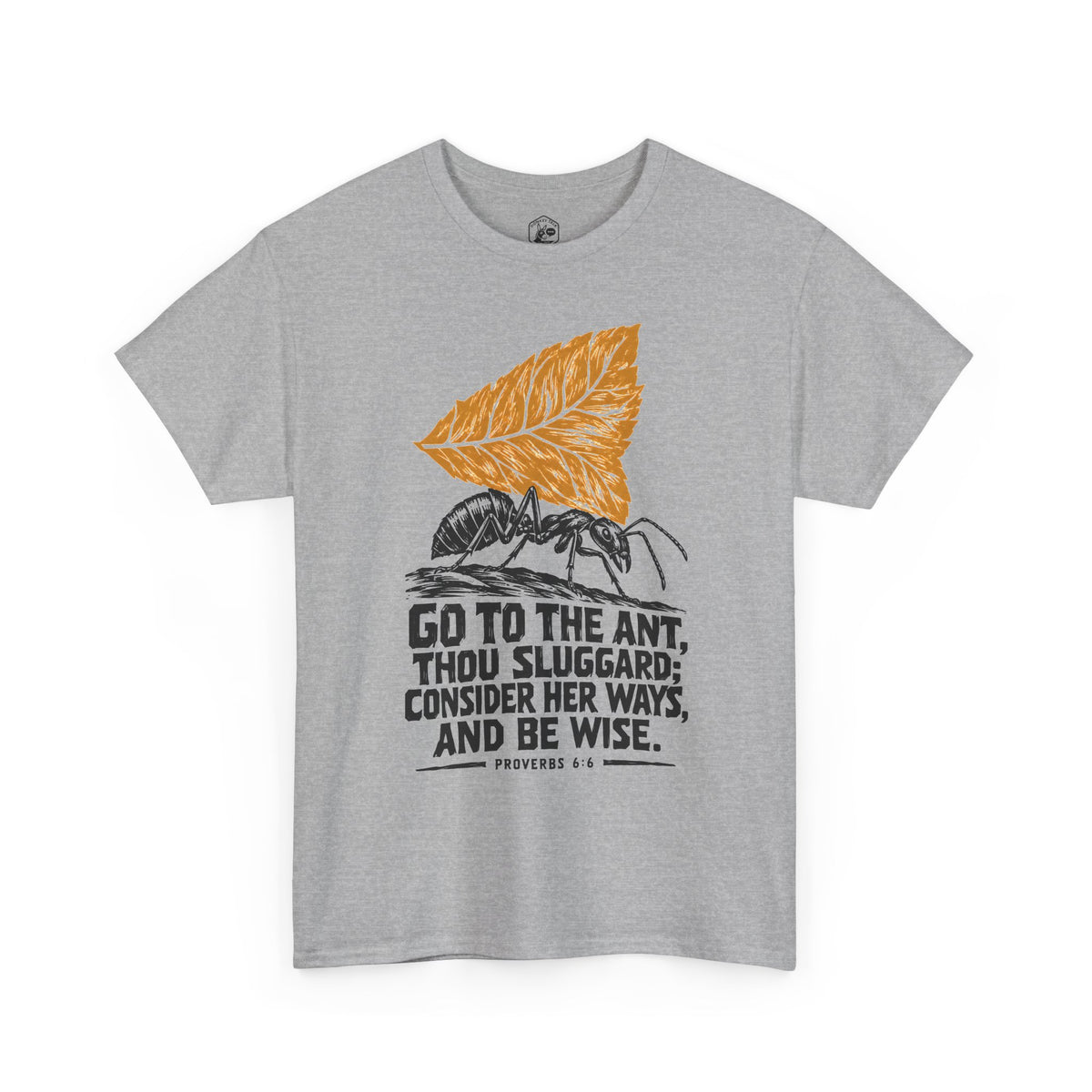 Consider Her Ways Ant Linocut T-shirt – Donkey Talk graphic tee