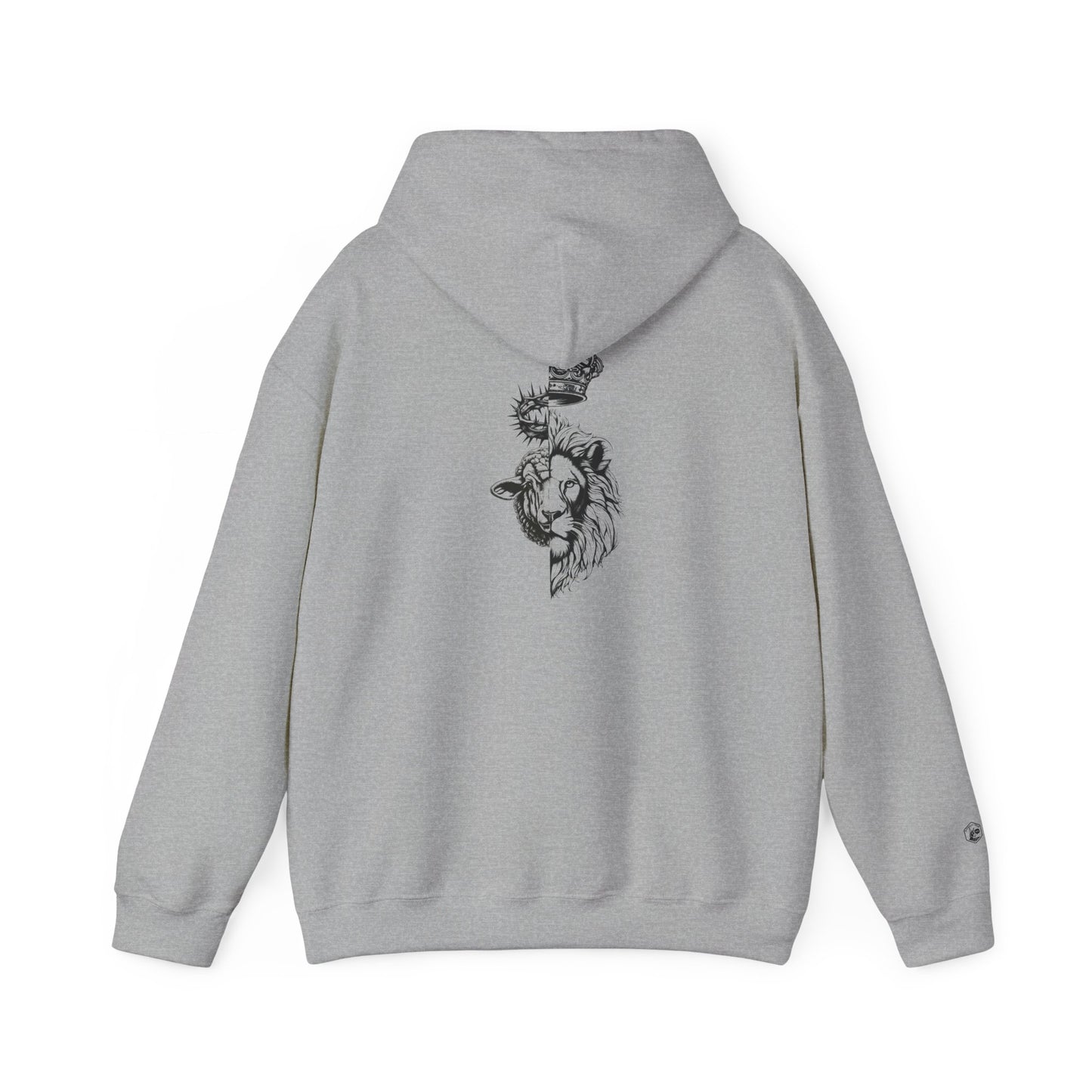 The Lion and The Lamb Unisex Heavy Blend™ Hoodie - Spiritual Symbolism Sweatshirt