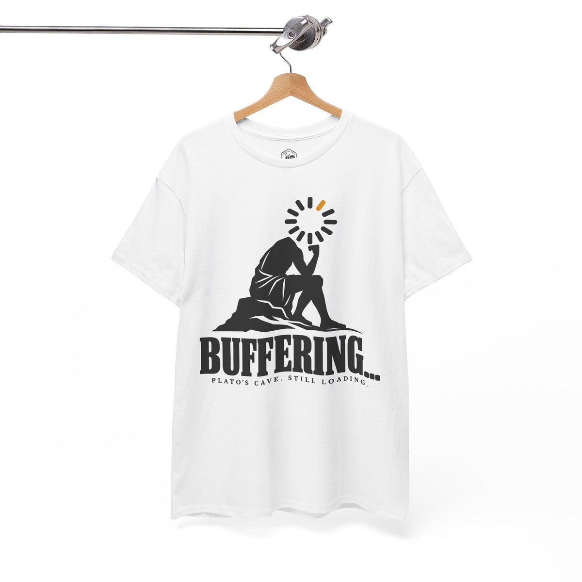 Buffering Plato's Cave T-shirt – Donkey Talk graphic tee
