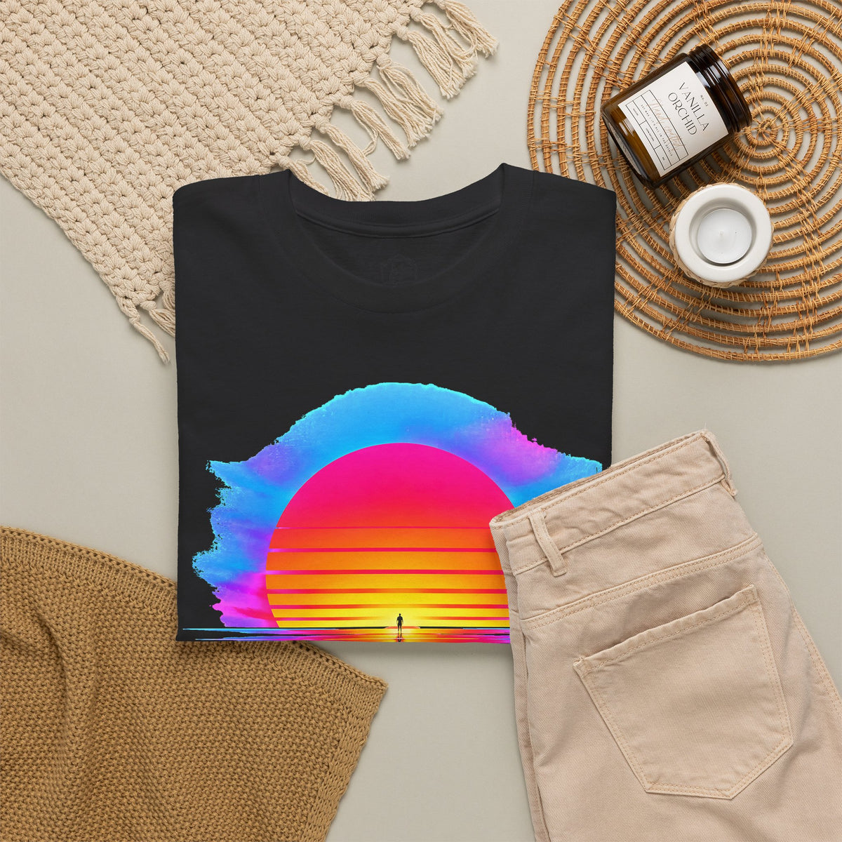 Let There Be Light Chrome Sunrise T-shirt – Donkey Talk graphic tee