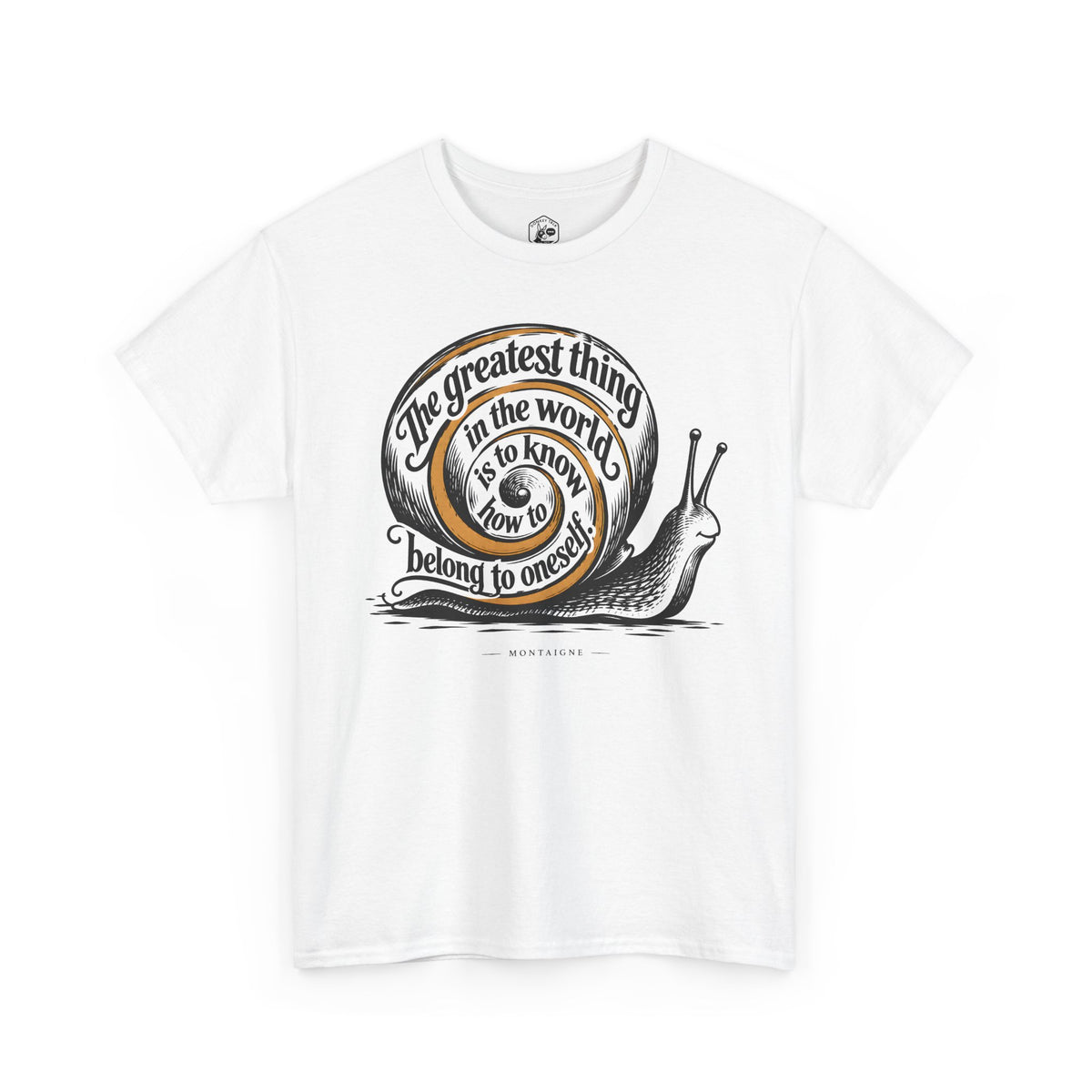 Belong to Oneself Snail Spiral T-shirt – Donkey Talk graphic tee