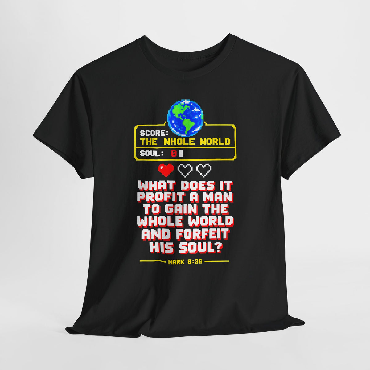 Gain the World Arcade High Score T-shirt – Donkey Talk graphic tee