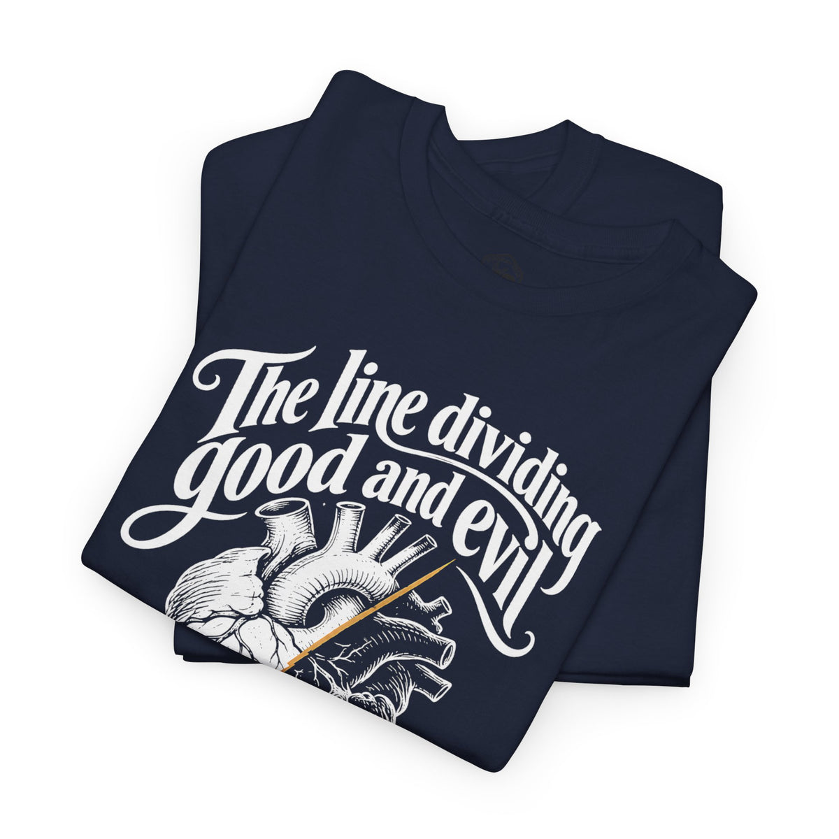 The Line Dividing Good and Evil T-shirt – Donkey Talk graphic tee