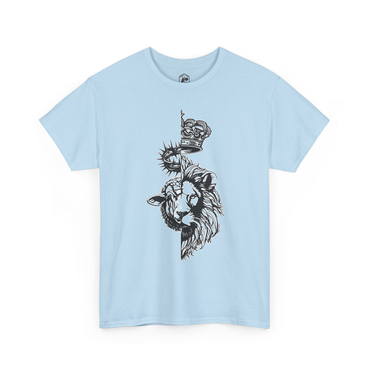 Lion & Lamb Christian T-Shirt | Bold Faith Graphic Tee