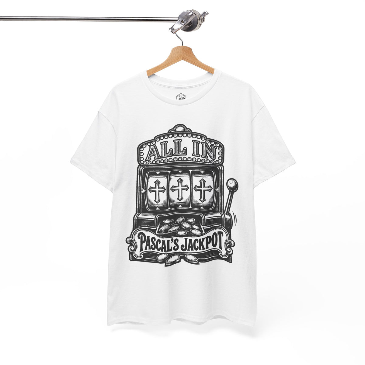 Pascal's Jackpot Slot Machine T-shirt – Donkey Talk graphic tee