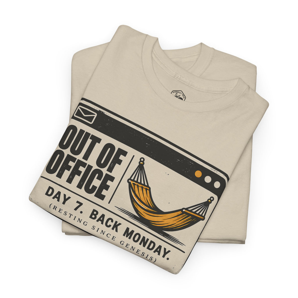 Out of Office Day 7 Sabbath T-shirt – Donkey Talk graphic tee