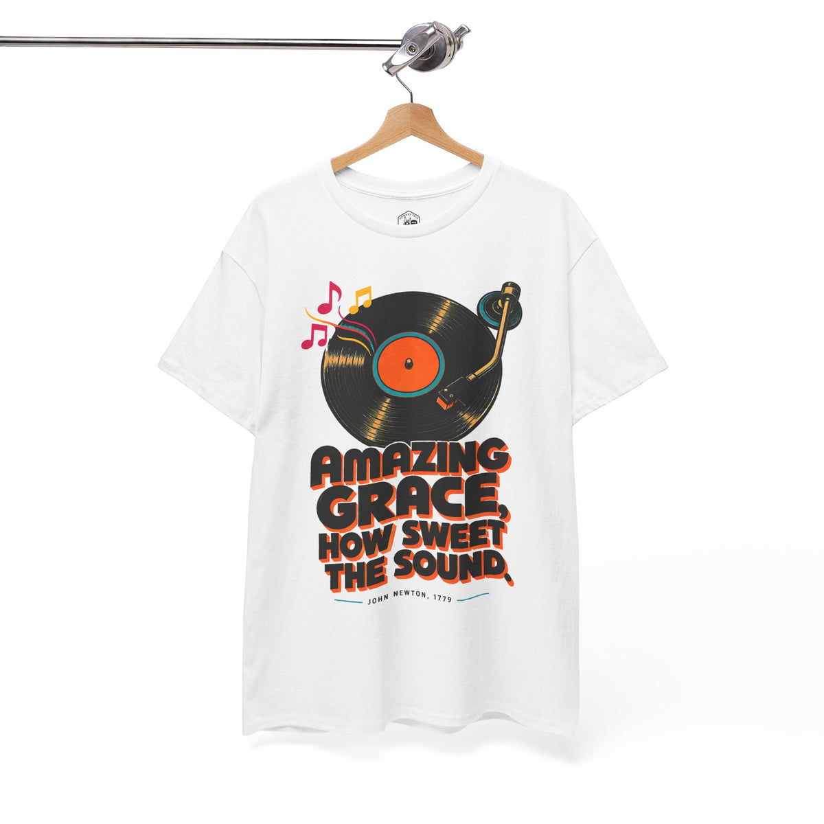 Camiseta de vinilo de Amazing Grace | Camiseta del himno de John Newton