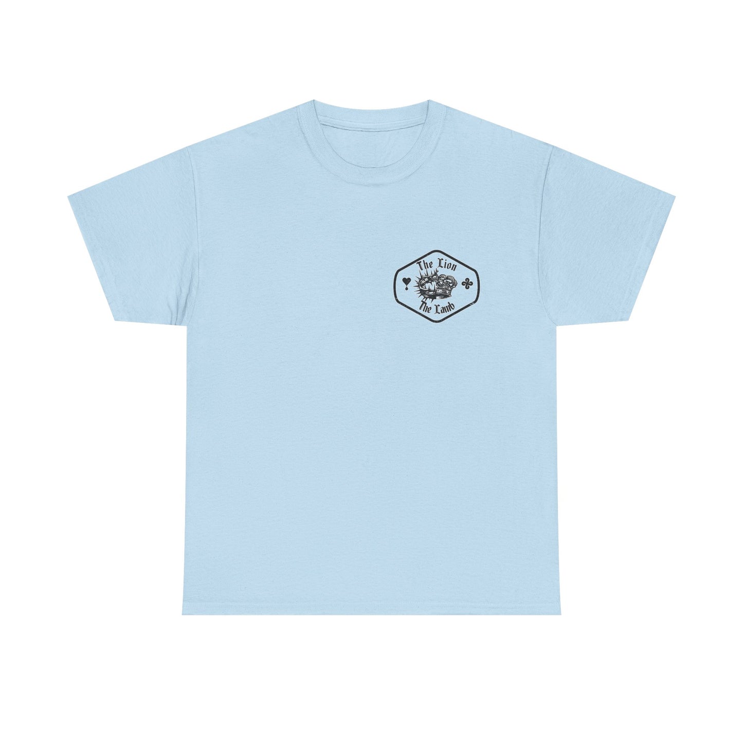Lion & Crown Graphic Tee | Half Skull Lion Design T-Shirt