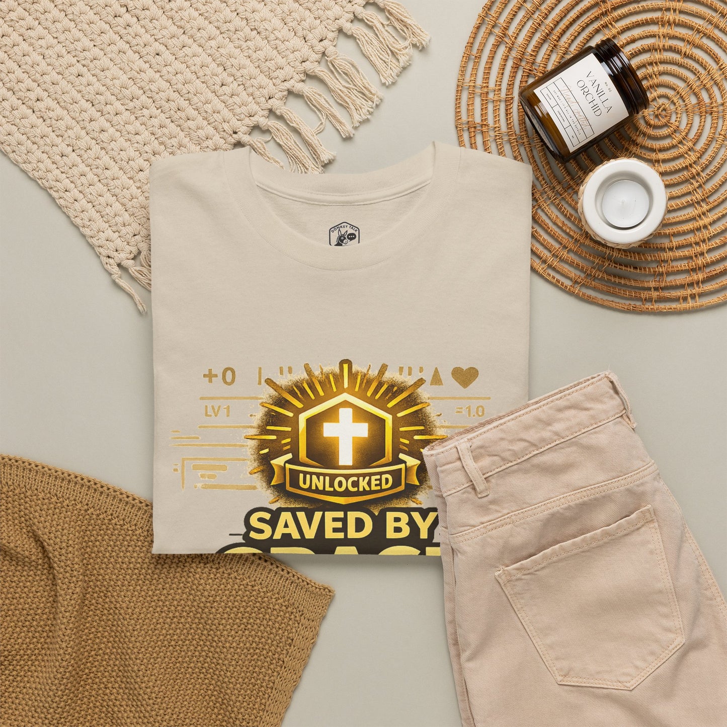 Saved by Grace T-Shirt | Christian Faith Tee (Ephesians 2:8-9)