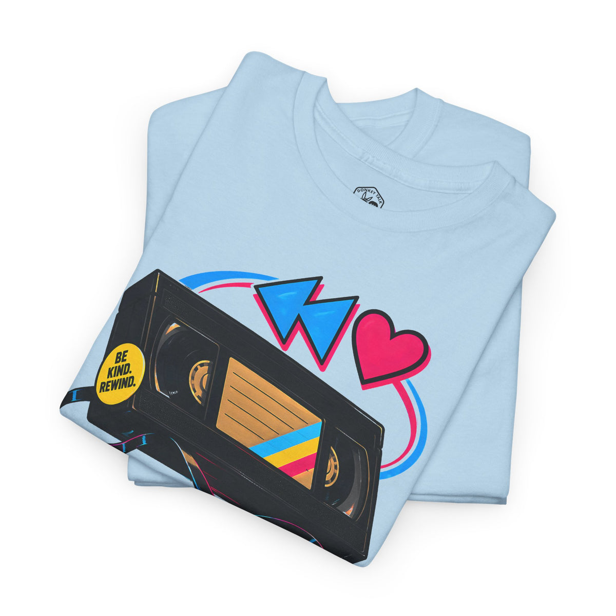 Kindness Rewind Heart T-shirt – Donkey Talk graphic tee