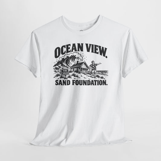 Ocean View Sand Foundation T-shirt – Donkey Talk graphic tee