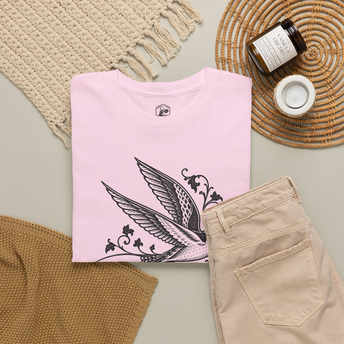 Swallow Bestiary T-shirt – Donkey Talk graphic tee