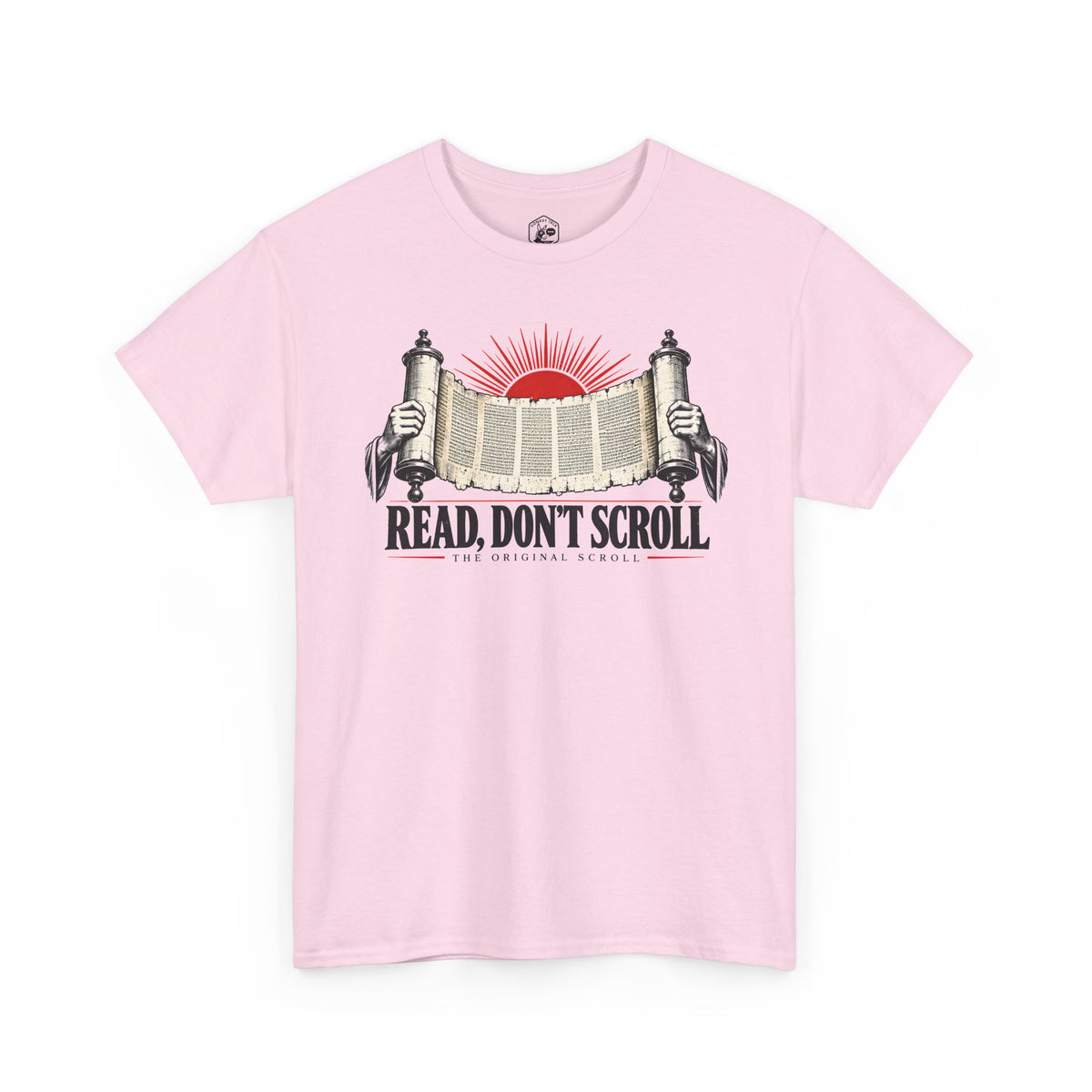 Read Don't Scroll T-shirt – Donkey Talk graphic tee
