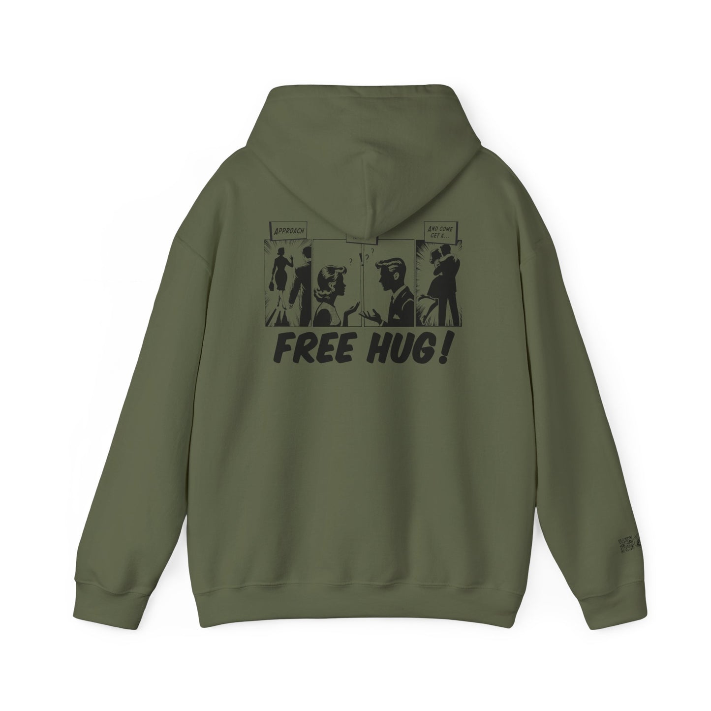 Unisex Heavy Blend™ Hooded Sweatshirt - Free Hug Day & A Big Hug Design