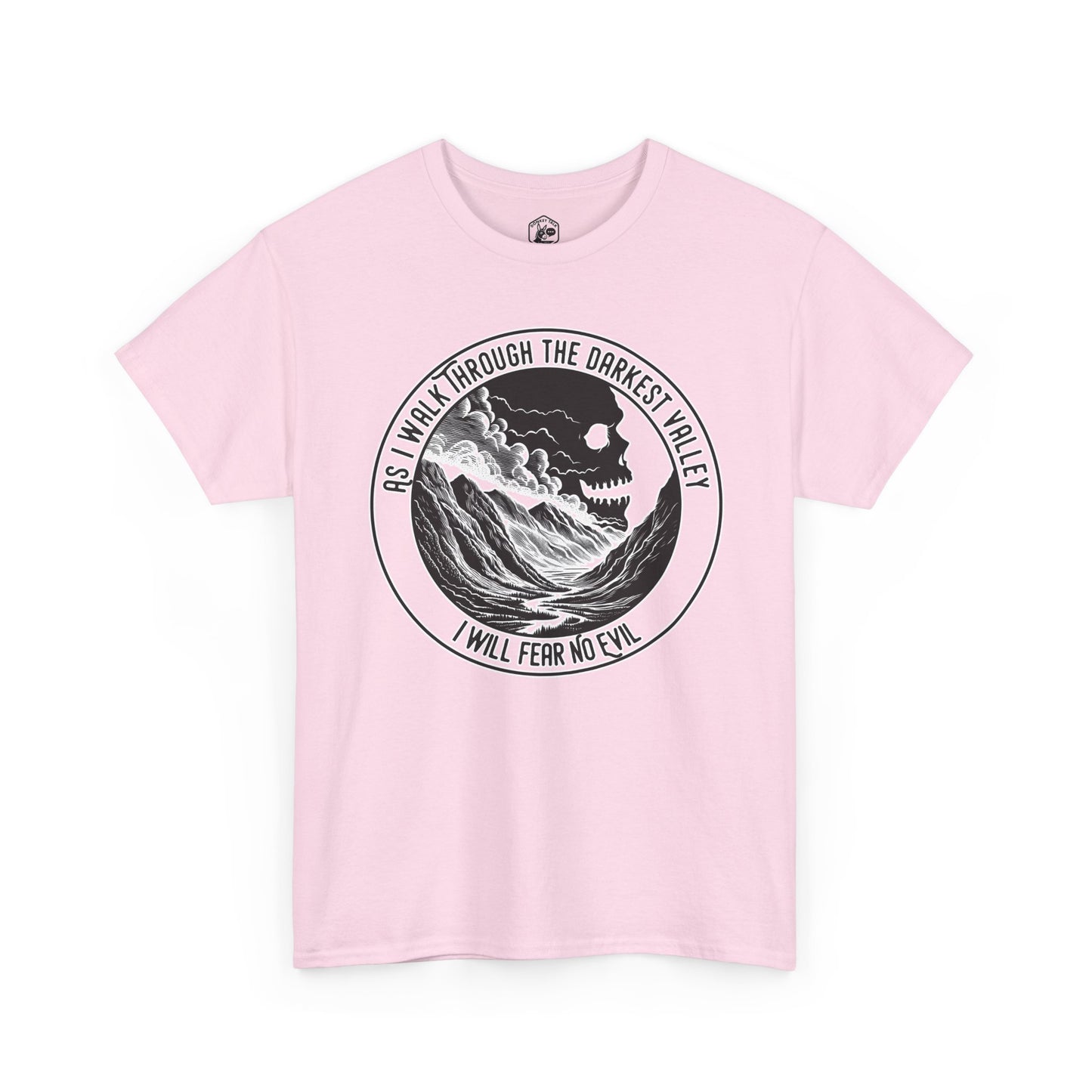 Fear No Evil Psalm 23 T-Shirt | Christian Graphic Tee, Front & Back Print