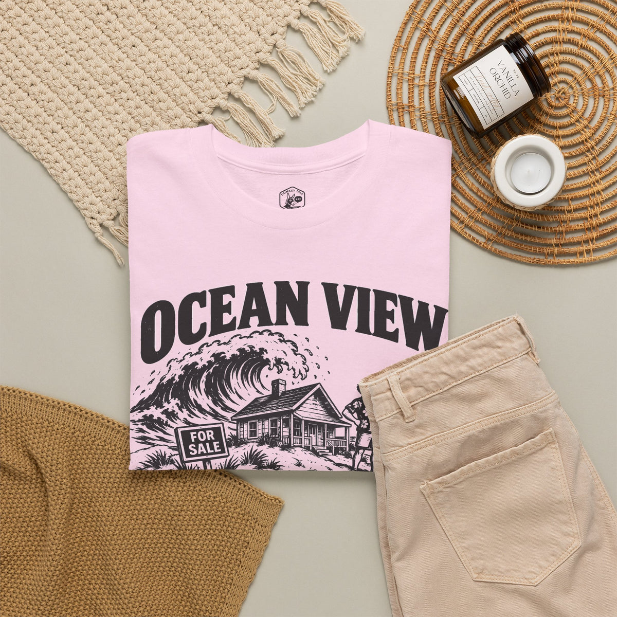 Ocean View Sand Foundation T-shirt – Donkey Talk graphic tee