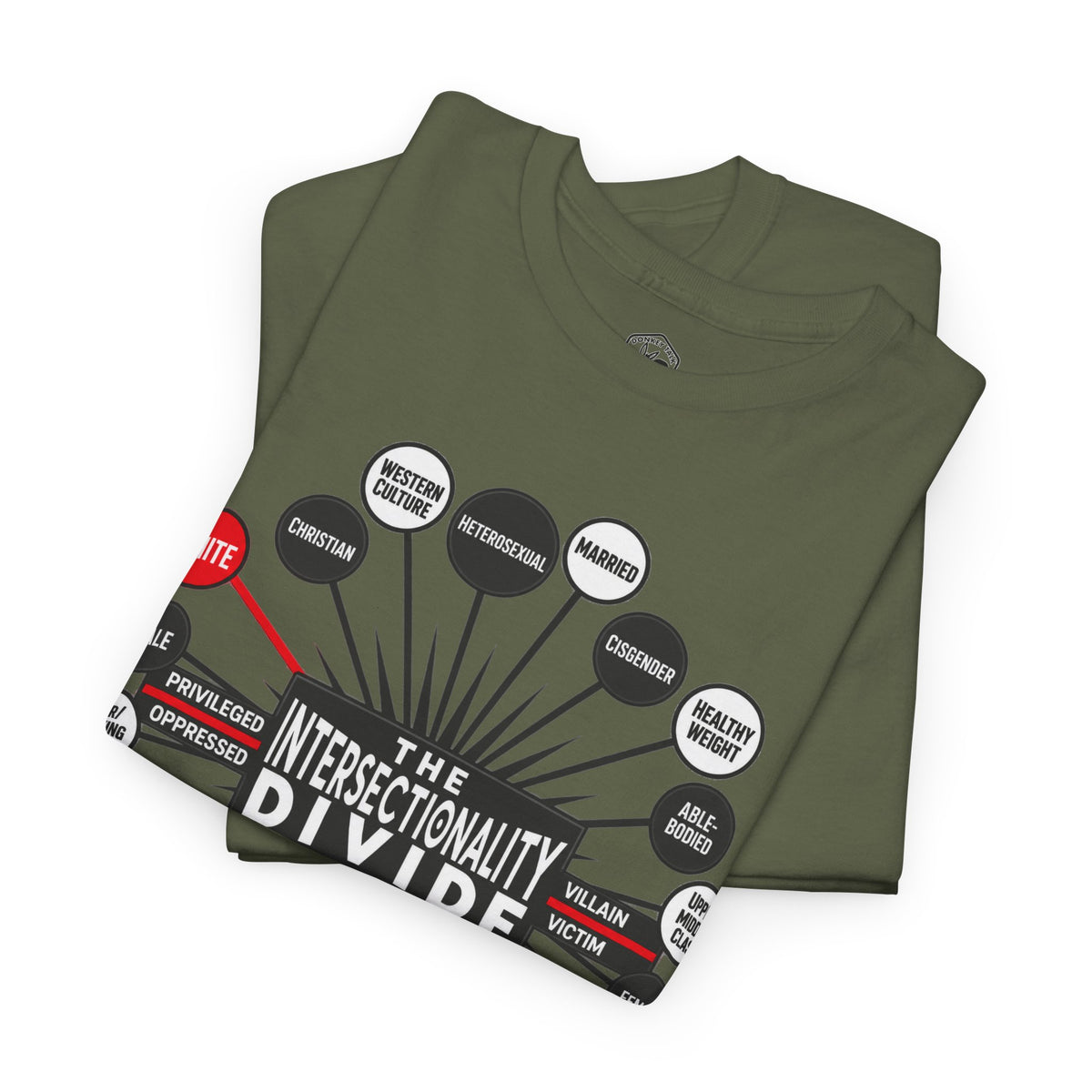Camiseta gráfica The Intersectionality Divide | Camiseta unisex con mensaje