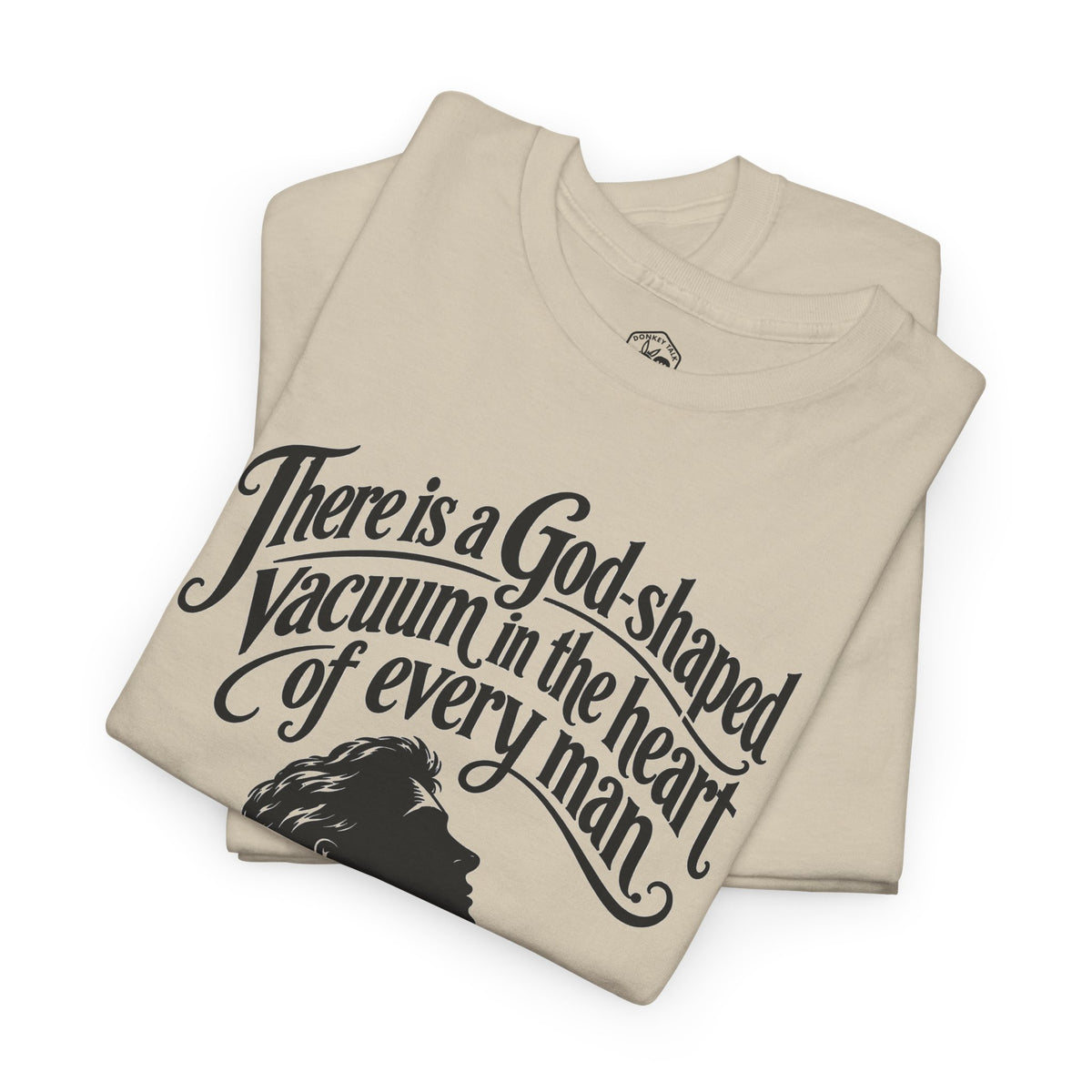 God-Shaped Vacuum T-shirt – Donkey Talk graphic tee
