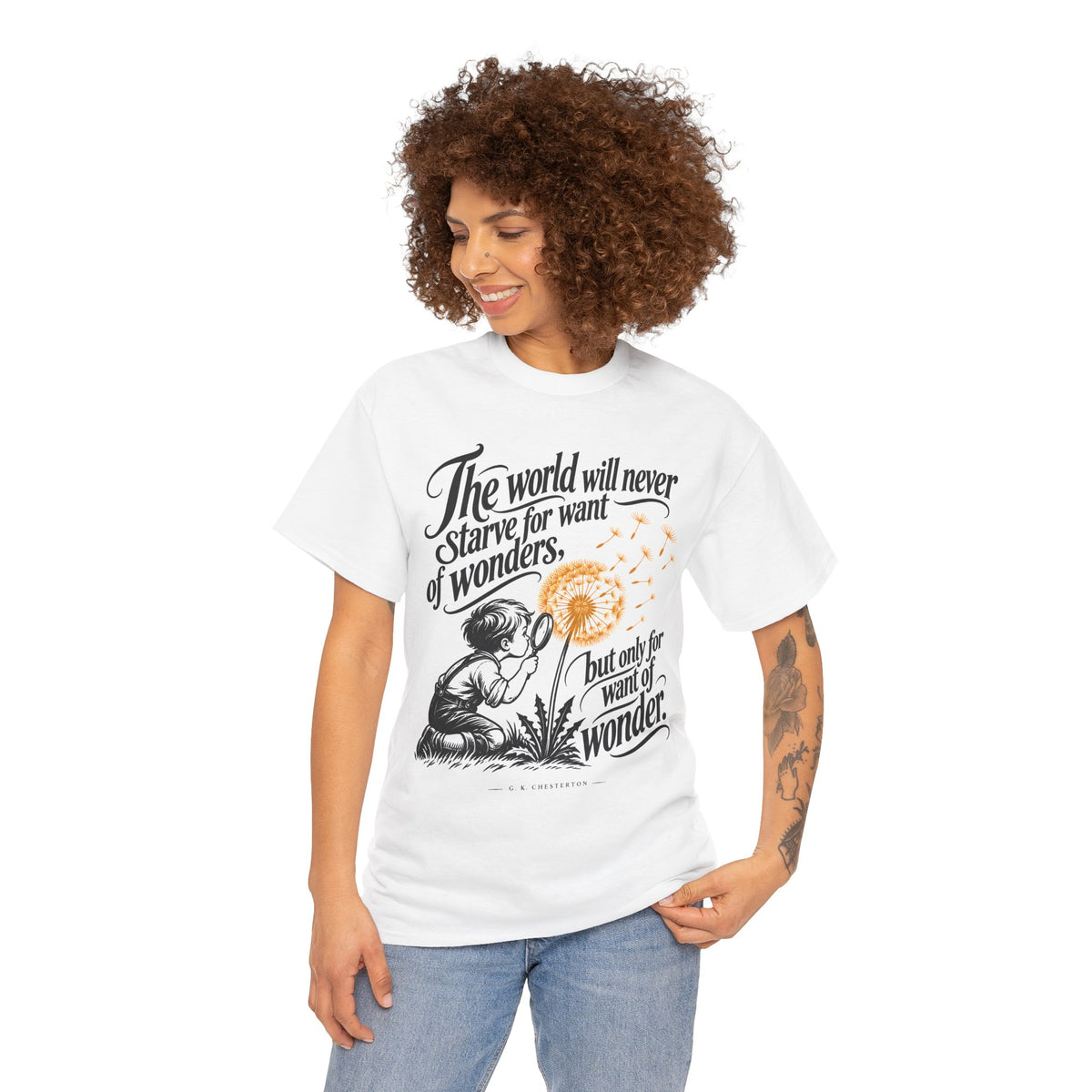 Chesterton Wonder Bloom T-shirt – Donkey Talk graphic tee