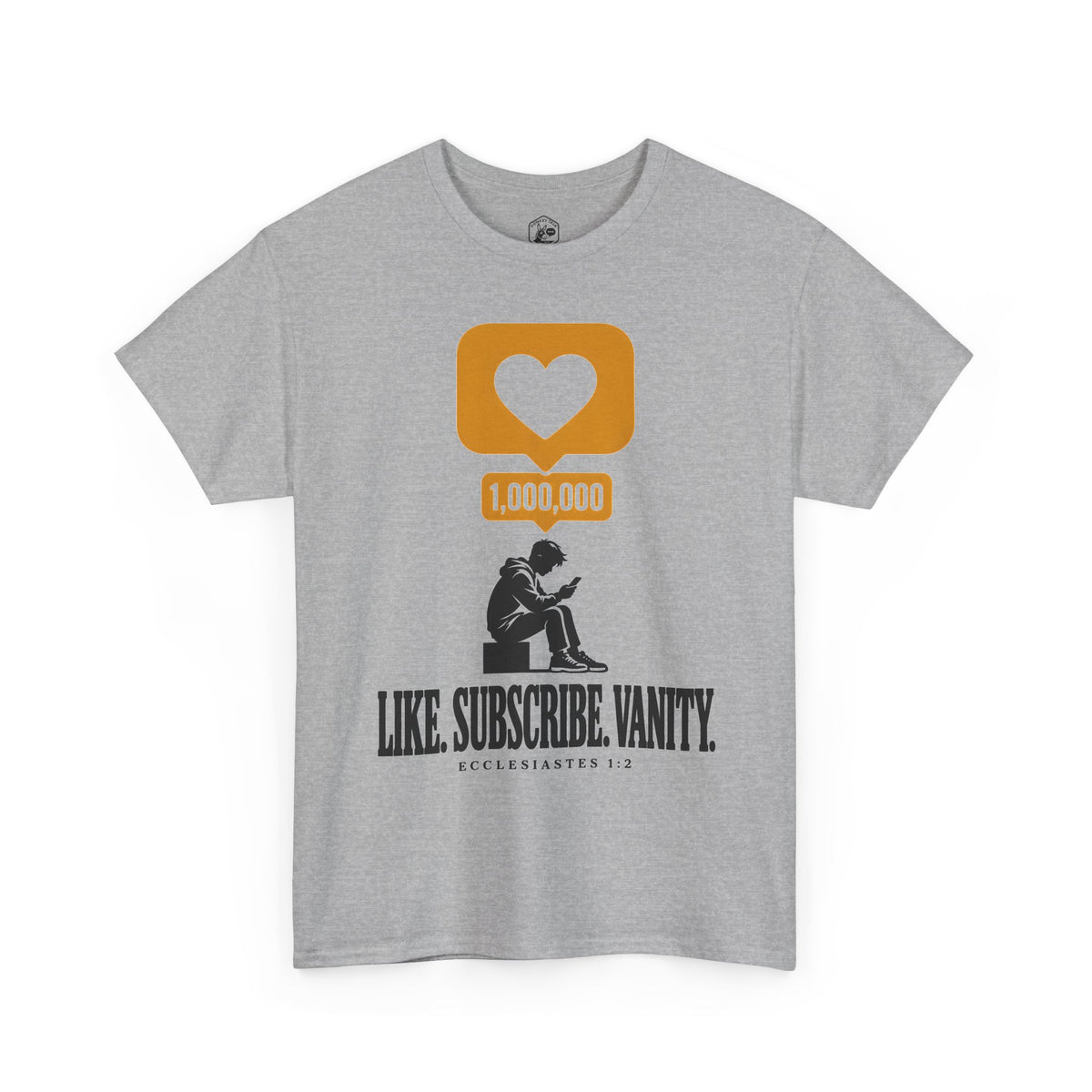Like. Subscribe. Vanity. T-shirt – Donkey Talk graphic tee