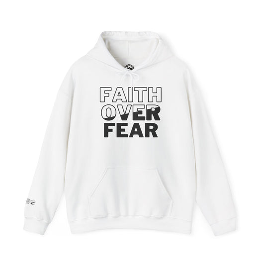 Faith Over Fear Unisex Hooded Sweatshirt | Comfortable & Inspirational Hoodie for Everyday Wear
