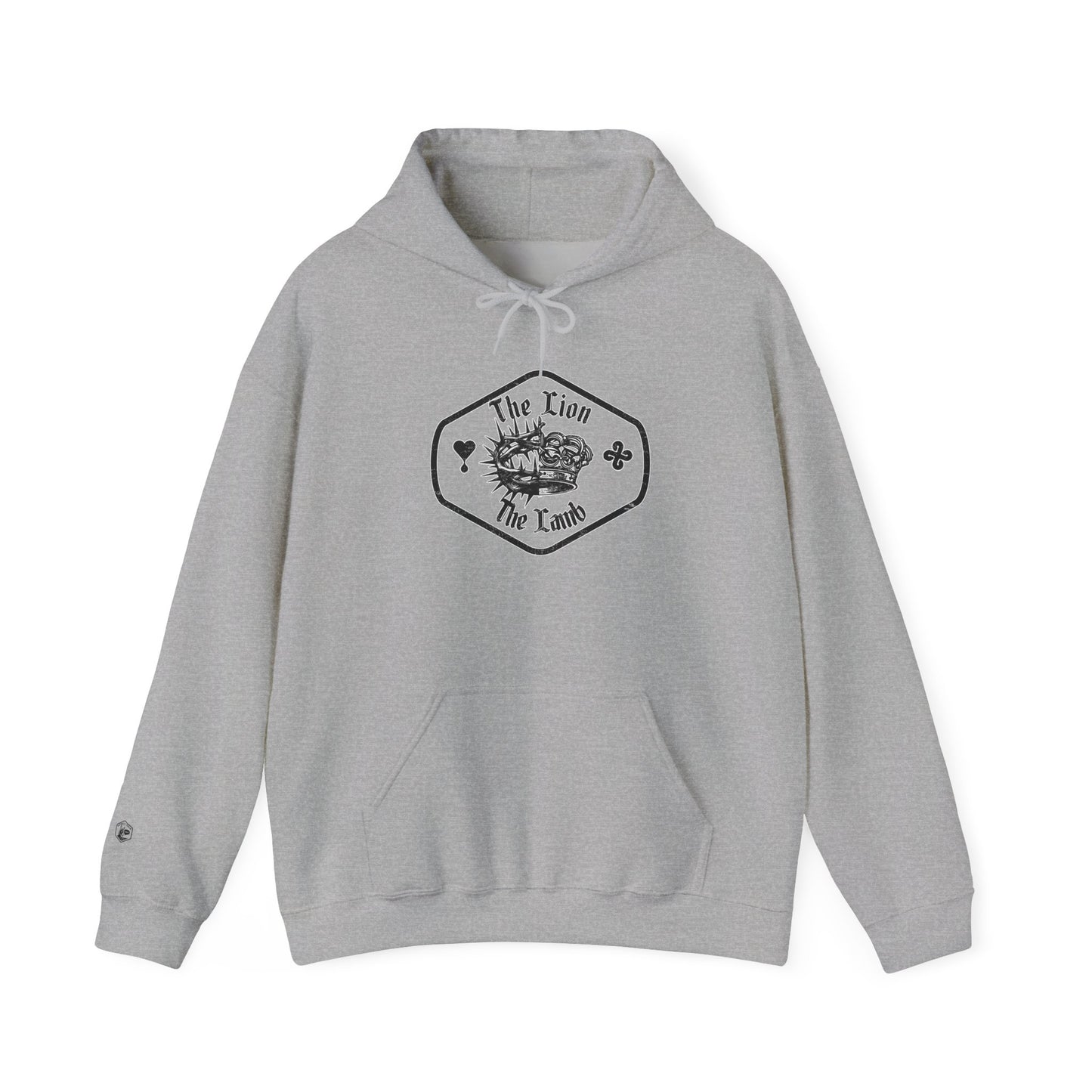 The Lion and The Lamb Unisex Heavy Blend™ Hoodie - Spiritual Symbolism Sweatshirt