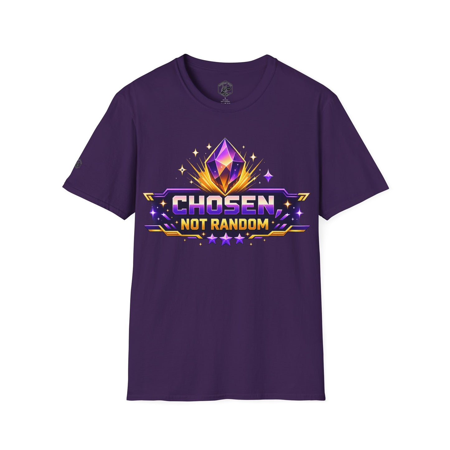Chosen Not Random T-Shirt — Inspirational Gaming Crystal Tee