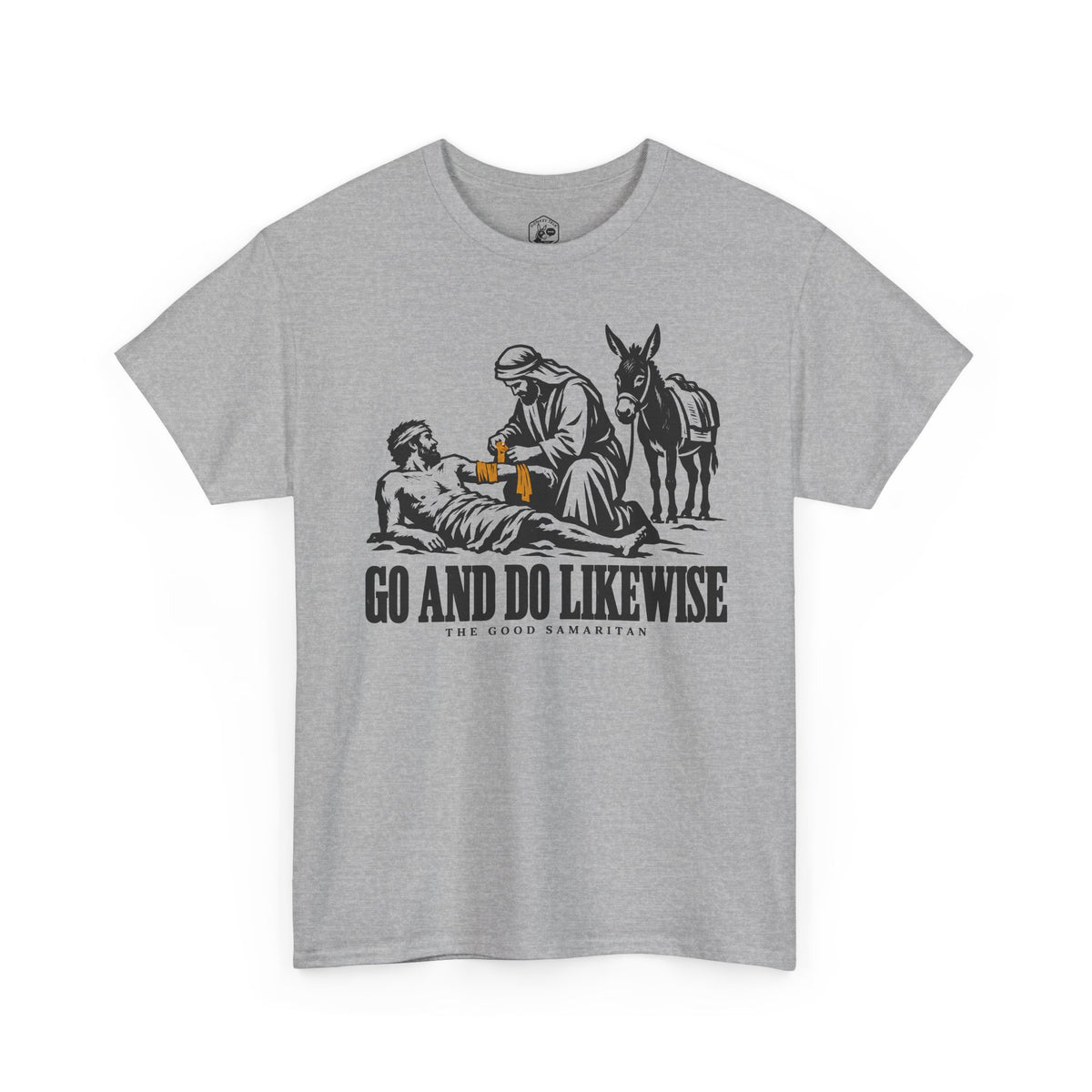 The Good Samaritan Go and Do Likewise T-shirt – Donkey Talk graphic tee