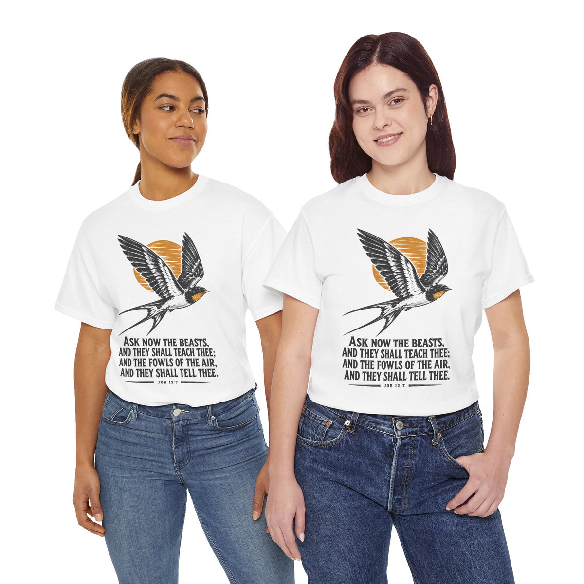 Swallow Linocut T-shirt – Donkey Talk graphic tee