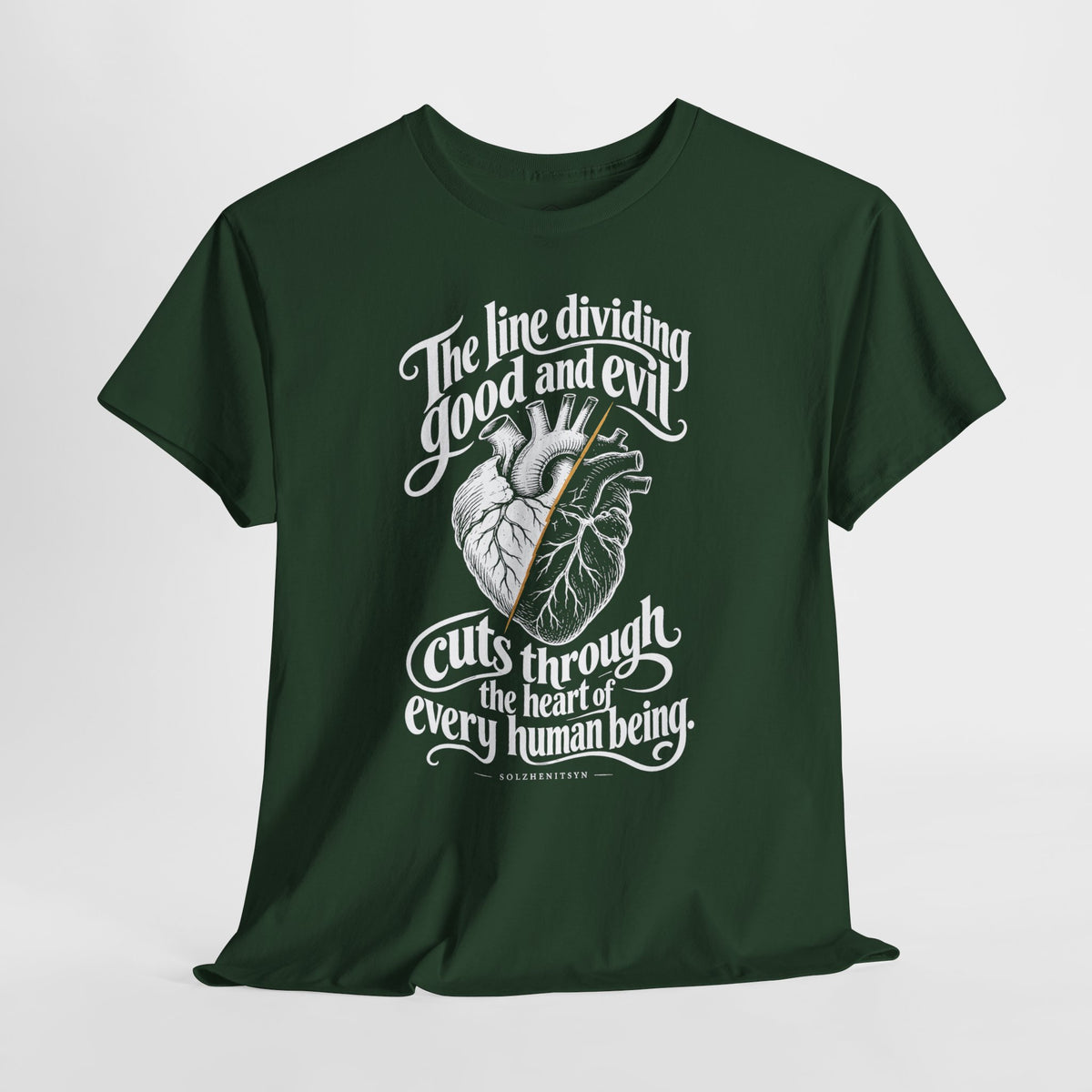 The Line Dividing Good and Evil T-shirt – Donkey Talk graphic tee
