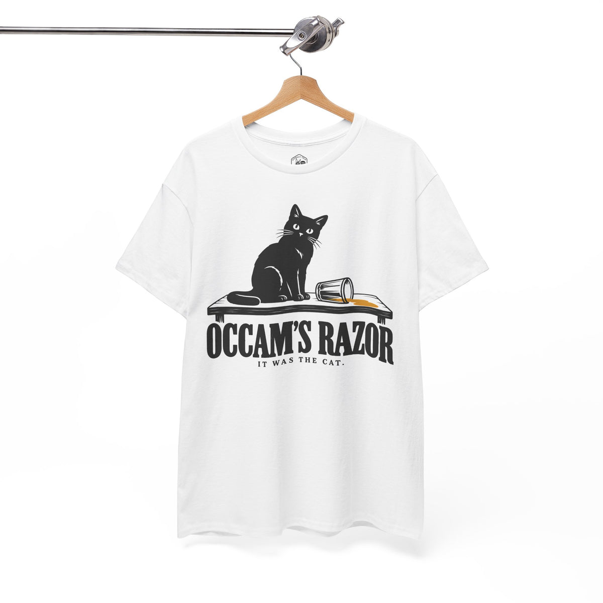 Occam's Razor It Was the Cat T-shirt – Donkey Talk graphic tee