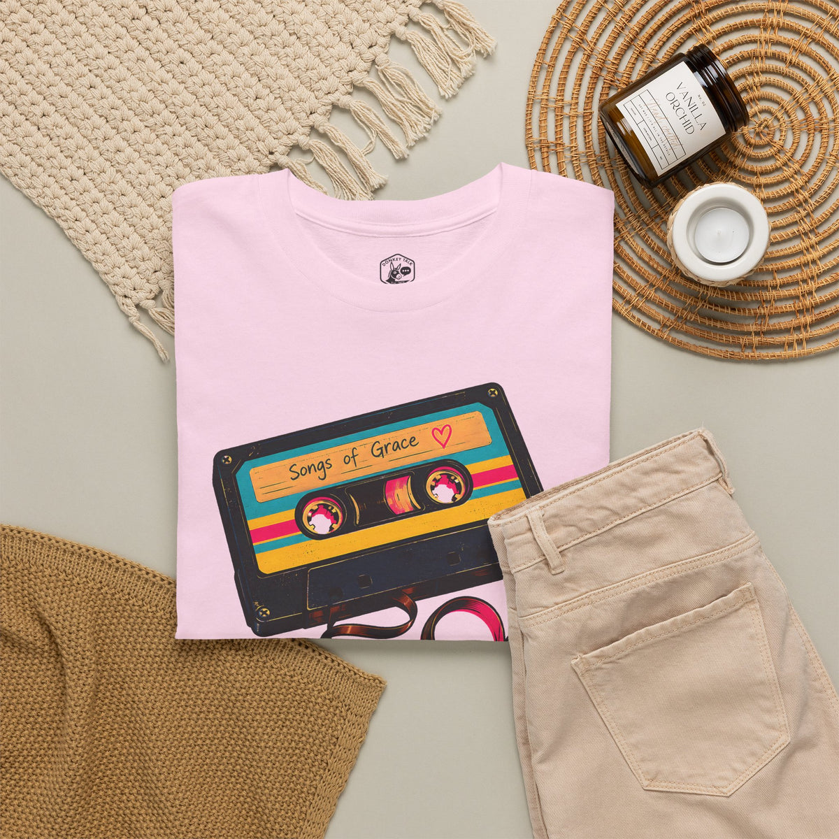 Tune My Heart Cassette T-shirt – Donkey Talk graphic tee