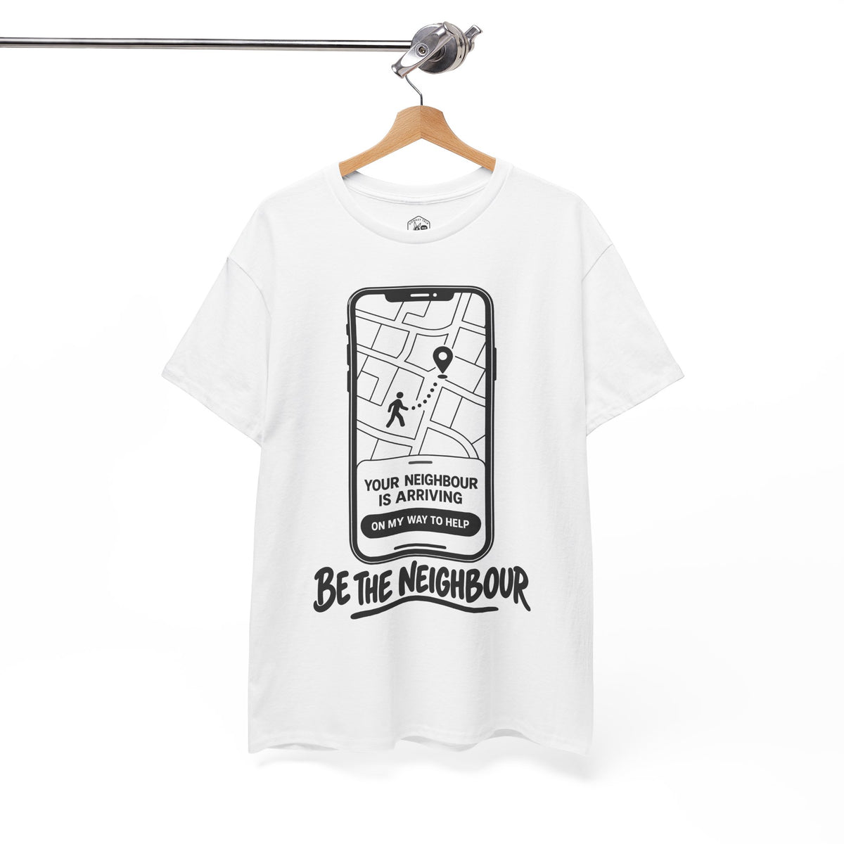 Be the Neighbour Your Neighbour Is Arriving T-shirt – Donkey Talk graphic tee