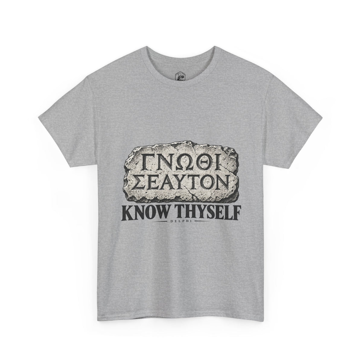 Know Thyself Delphi Stone T-Shirt | Gnothi Seauton Philosophy Tee