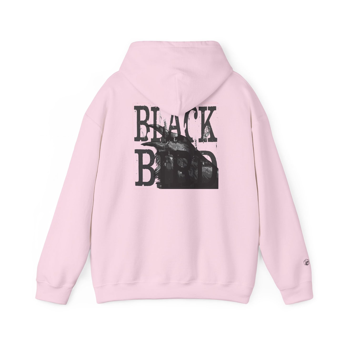 The Raven Unisex Heavy Blend Hoodie - Black Bird Design, Cozy & Stylish
