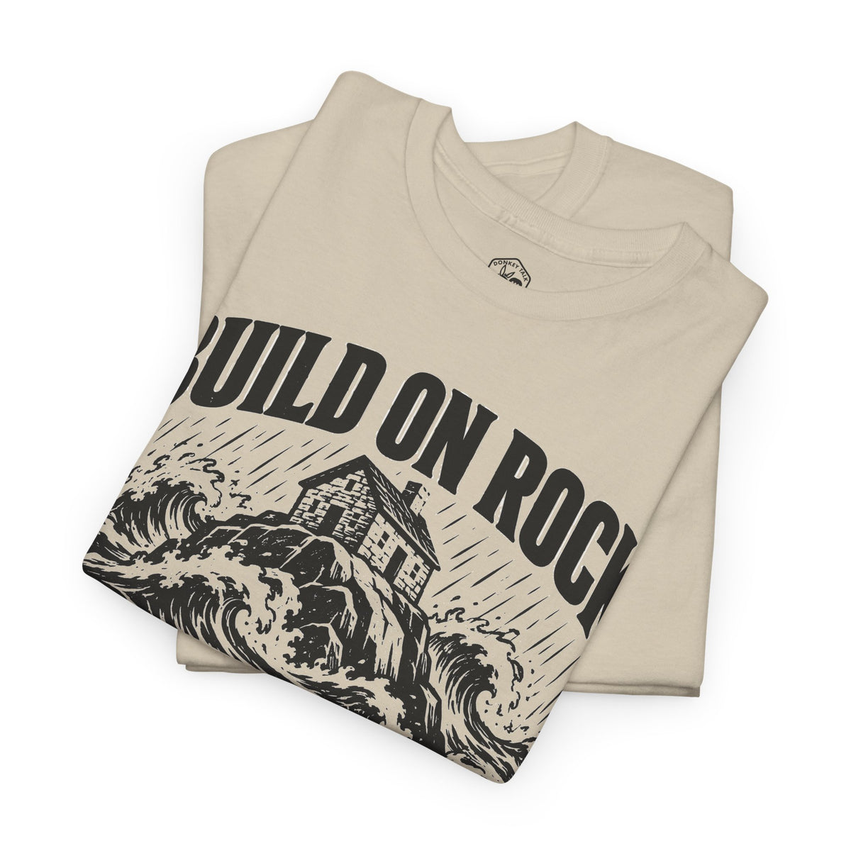 Build on Rock T-shirt – Donkey Talk graphic tee
