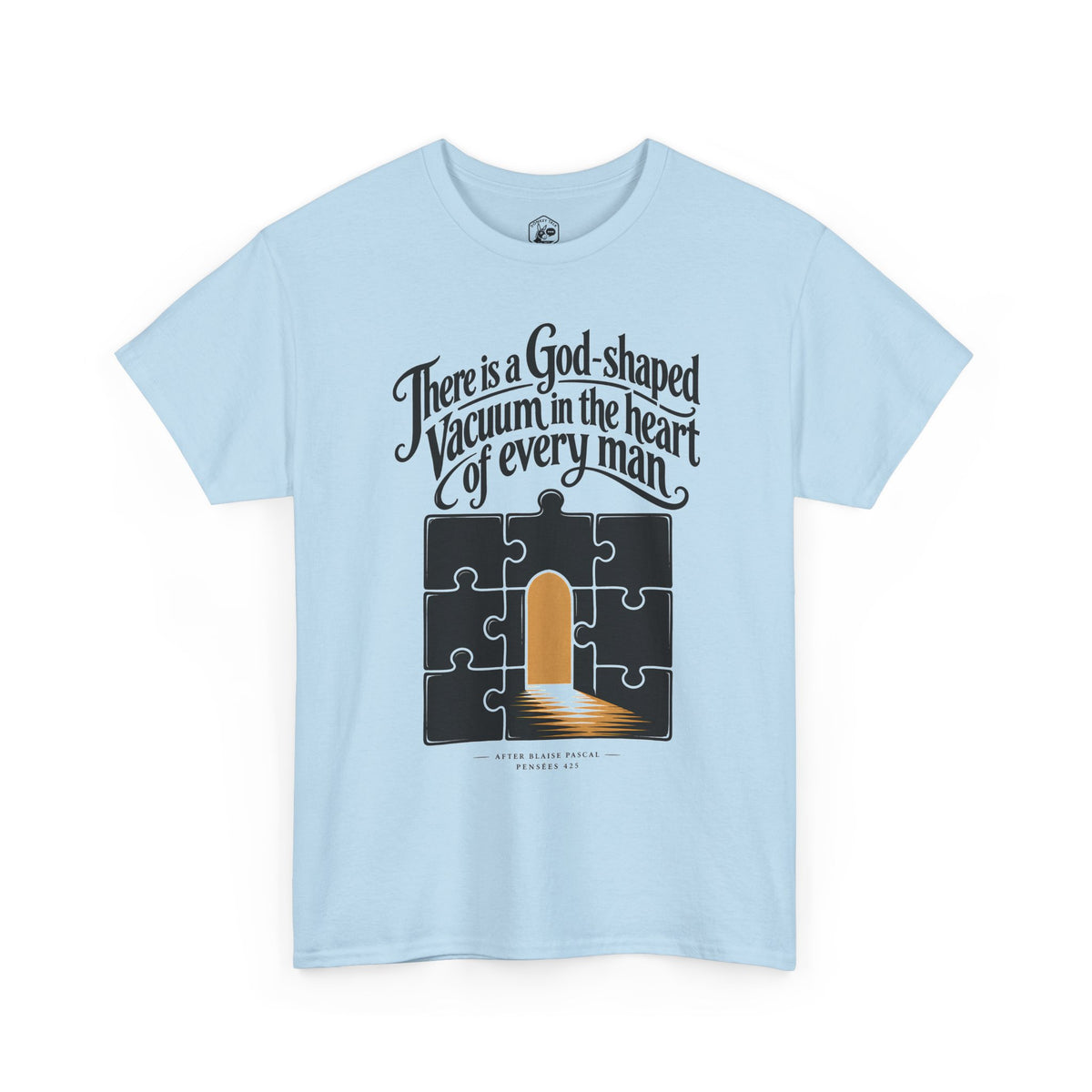 God-Shaped Vacuum Jigsaw T-shirt – Donkey Talk graphic tee