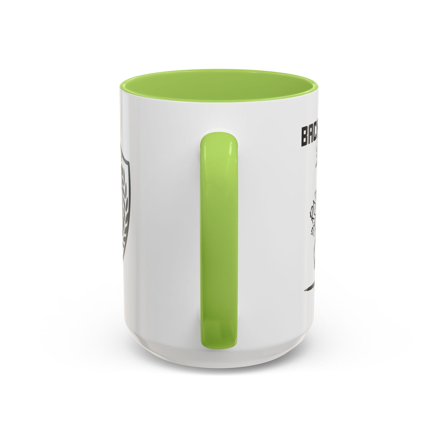 Back to Cool Shield Accent Coffee Mug — Retro Badge Coffee Cup (11/15oz)