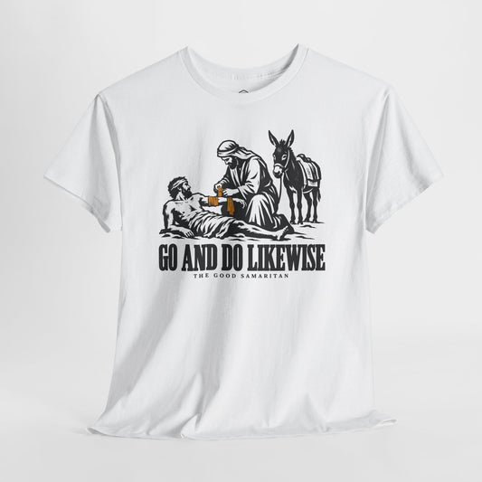 The Good Samaritan Go and Do Likewise T-shirt – Donkey Talk graphic tee