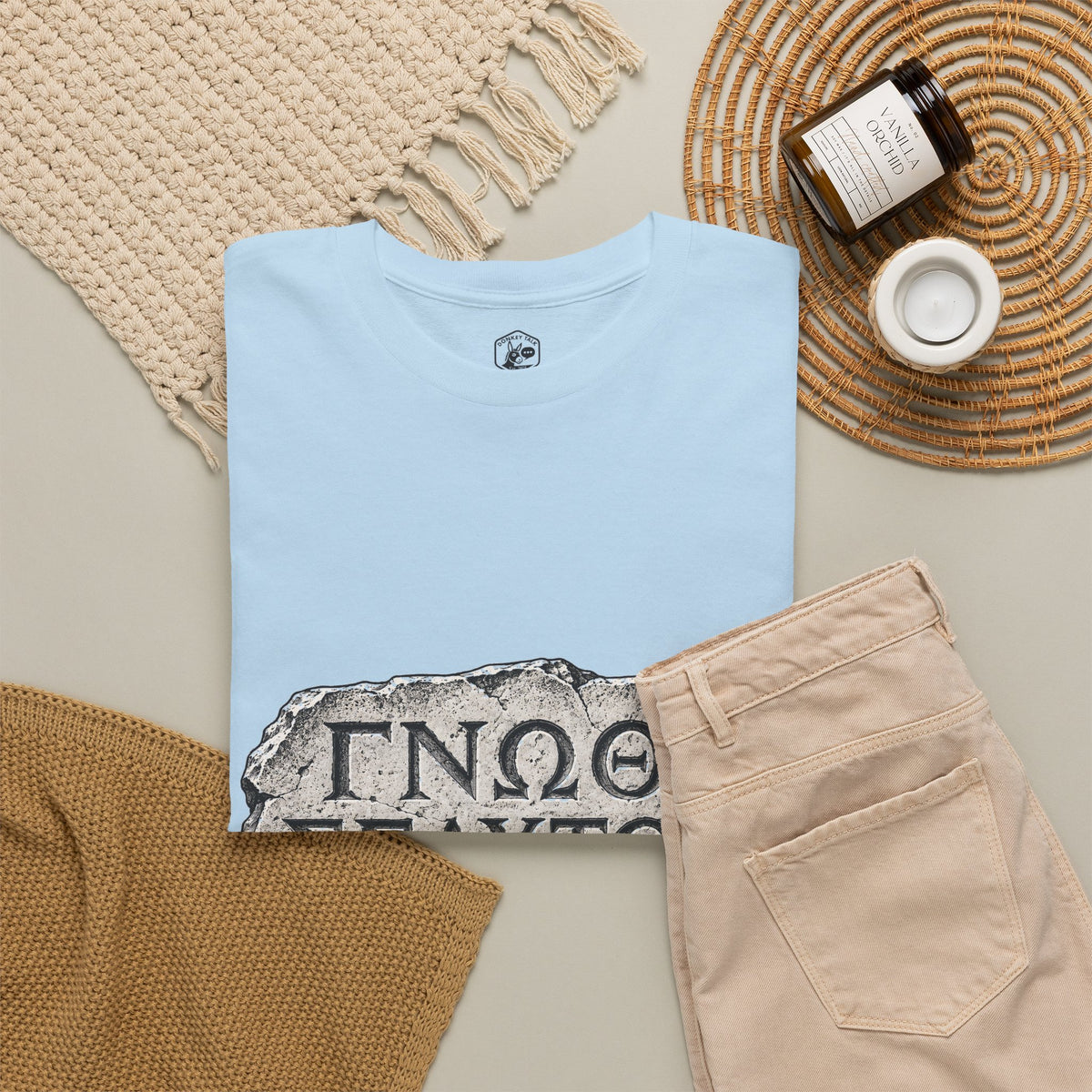 Know Thyself Delphi Stone T-Shirt | Gnothi Seauton Philosophy Tee
