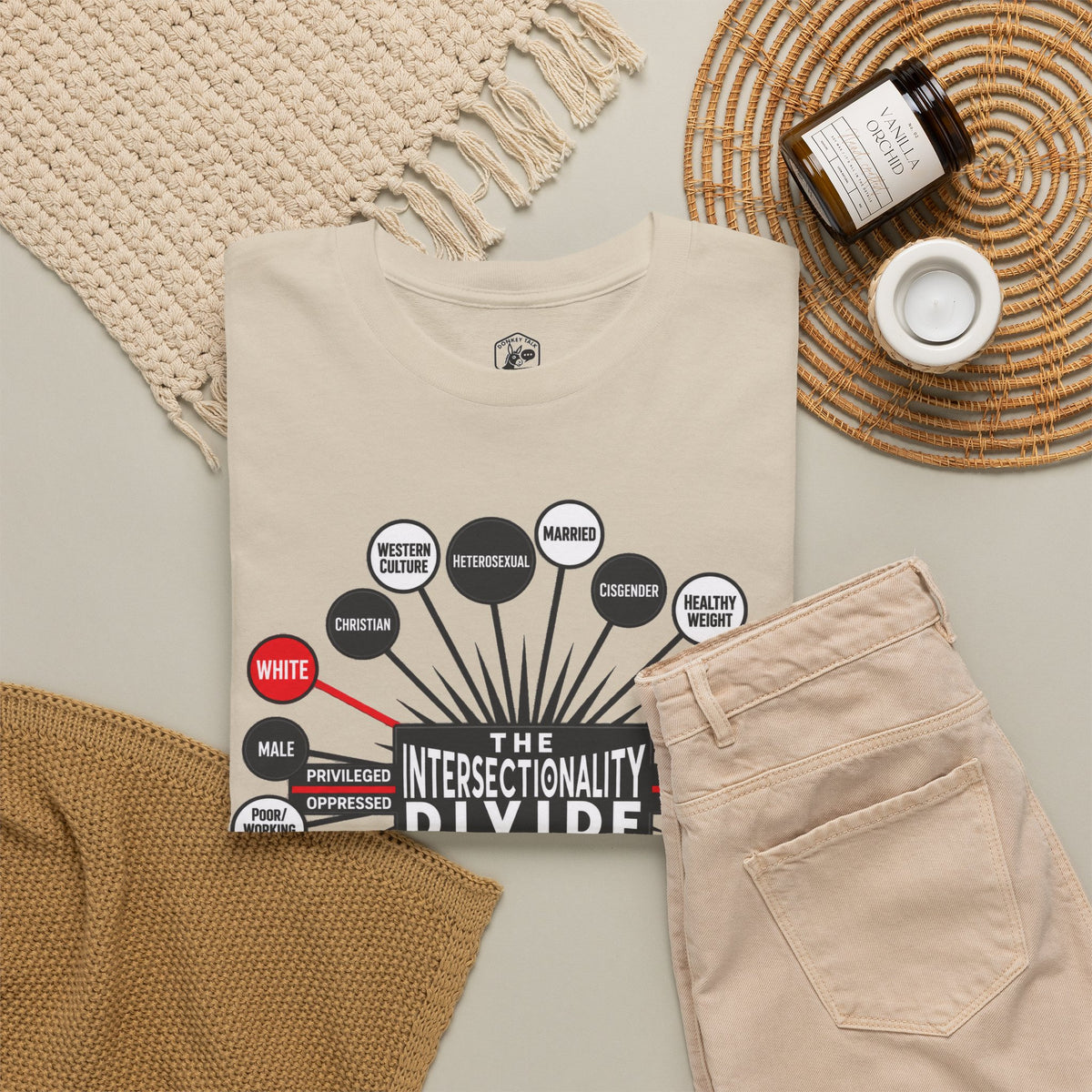 Camiseta gráfica The Intersectionality Divide | Camiseta unisex con mensaje