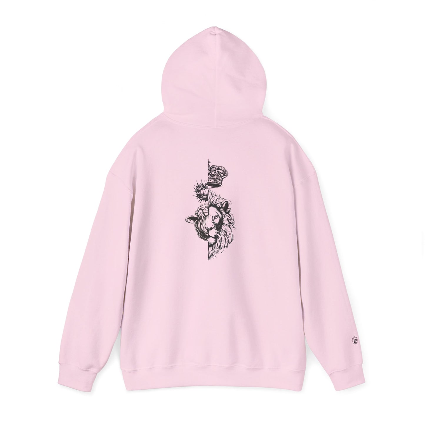 The Lion and The Lamb Unisex Heavy Blend™ Hoodie - Spiritual Symbolism Sweatshirt