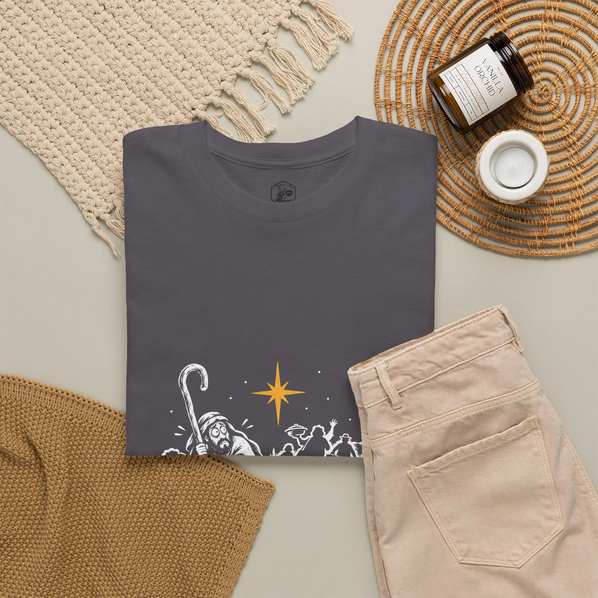 Fear Not, Even the Relatives T-Shirt | Luke 2:10 Funny Christmas Christian Tee