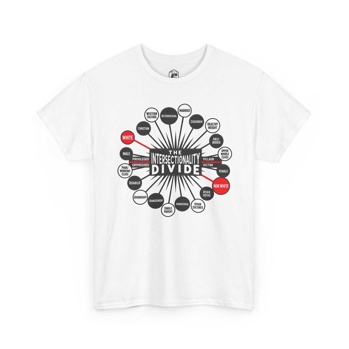 Camiseta gráfica The Intersectionality Divide | Camiseta unisex con mensaje