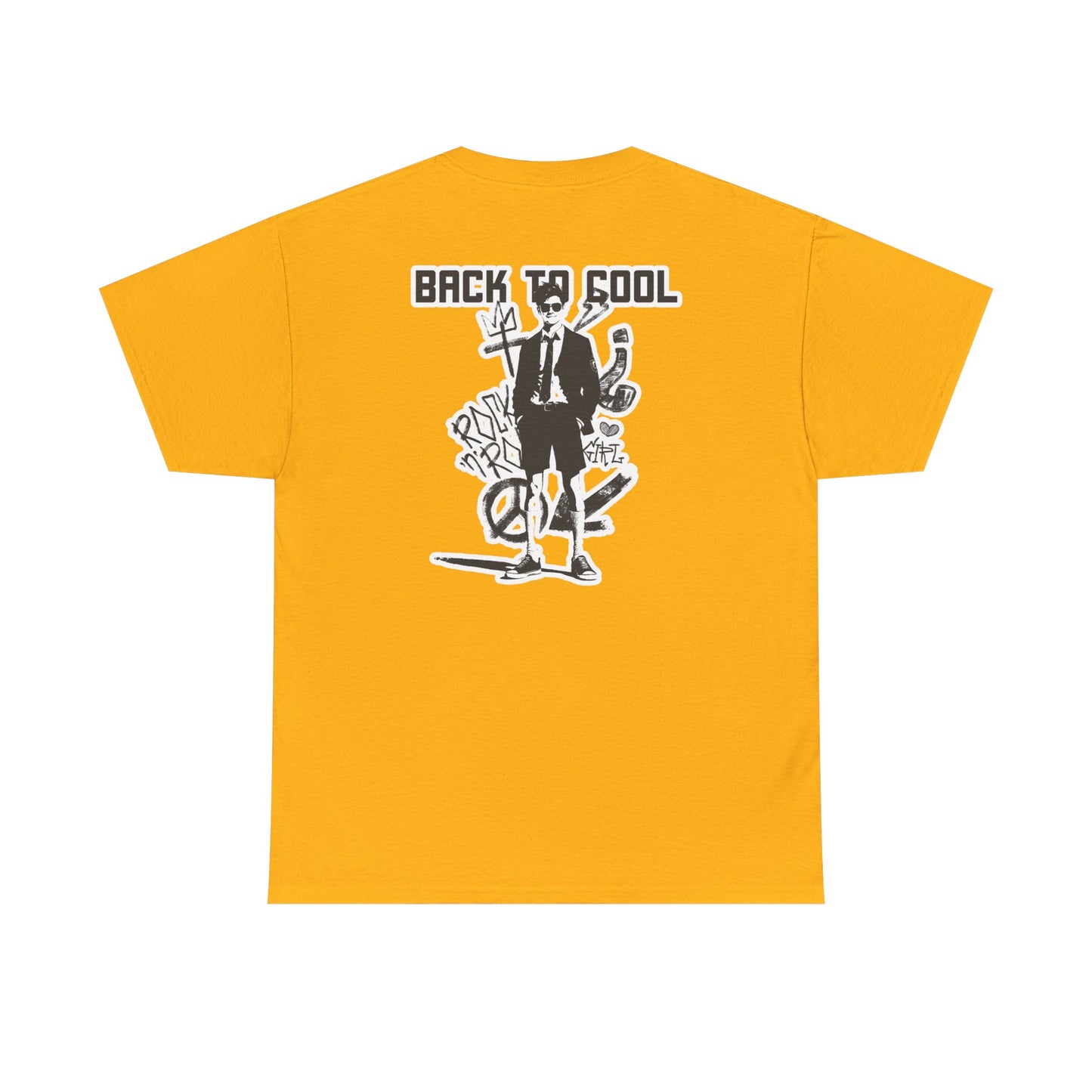 Back To Cool Blason Graphic Tee | Unisex Heavy Cotton T-Shirt