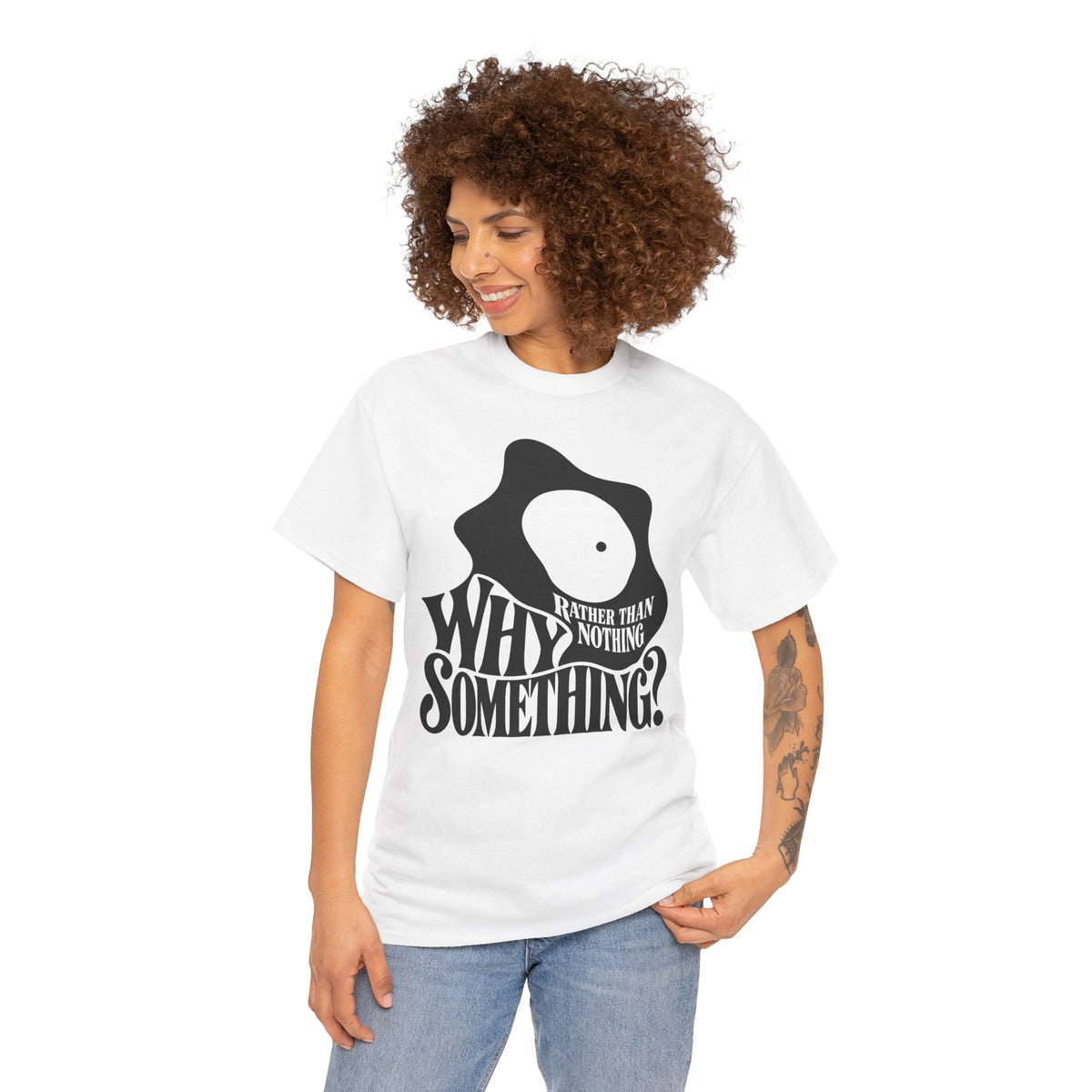 Why Something Rather Than Nothing Leibniz T-shirt – Donkey Talk graphic tee