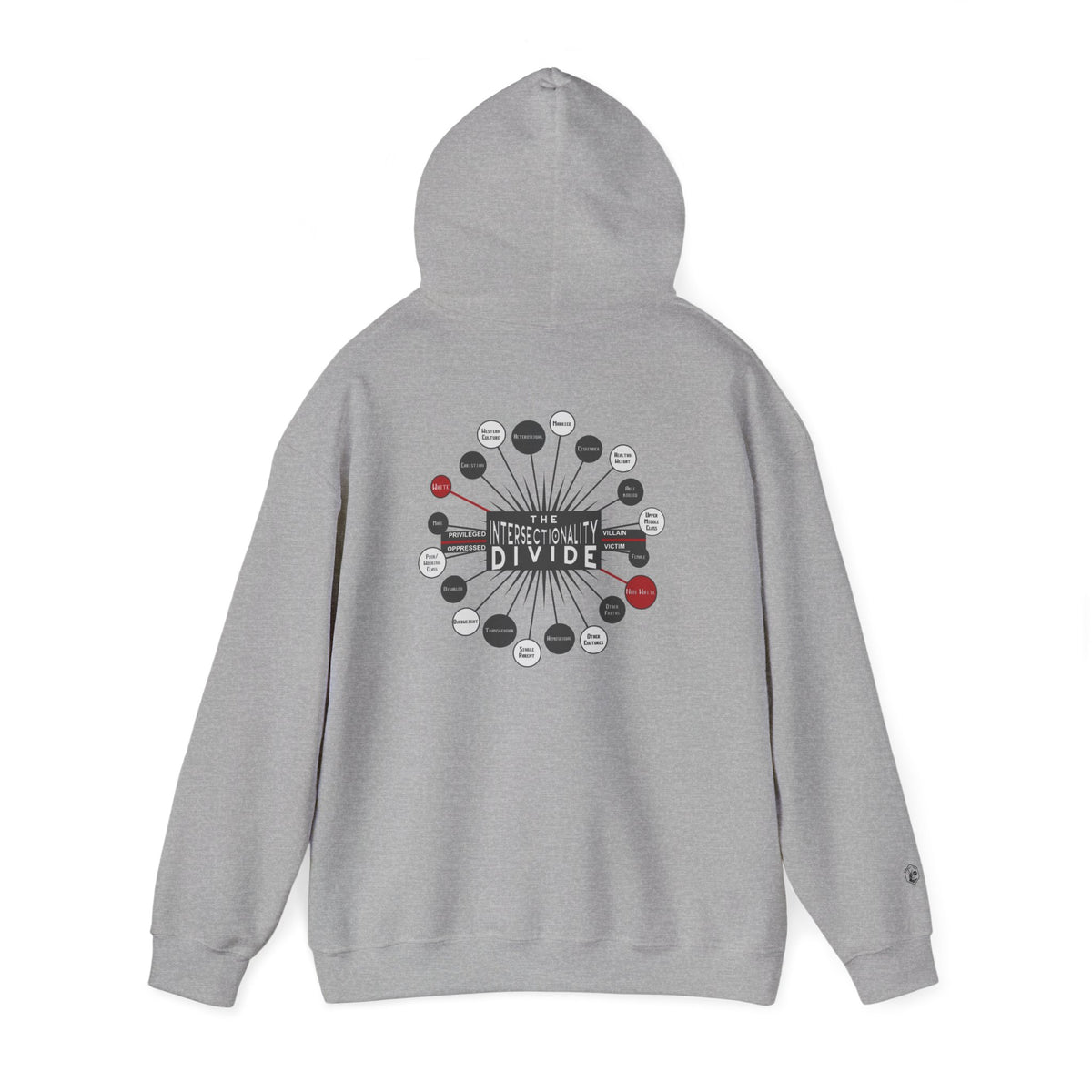 Hooded Sweatshirt - Intersectionality Divide Design | Cozy and Thought-Provoking Wear